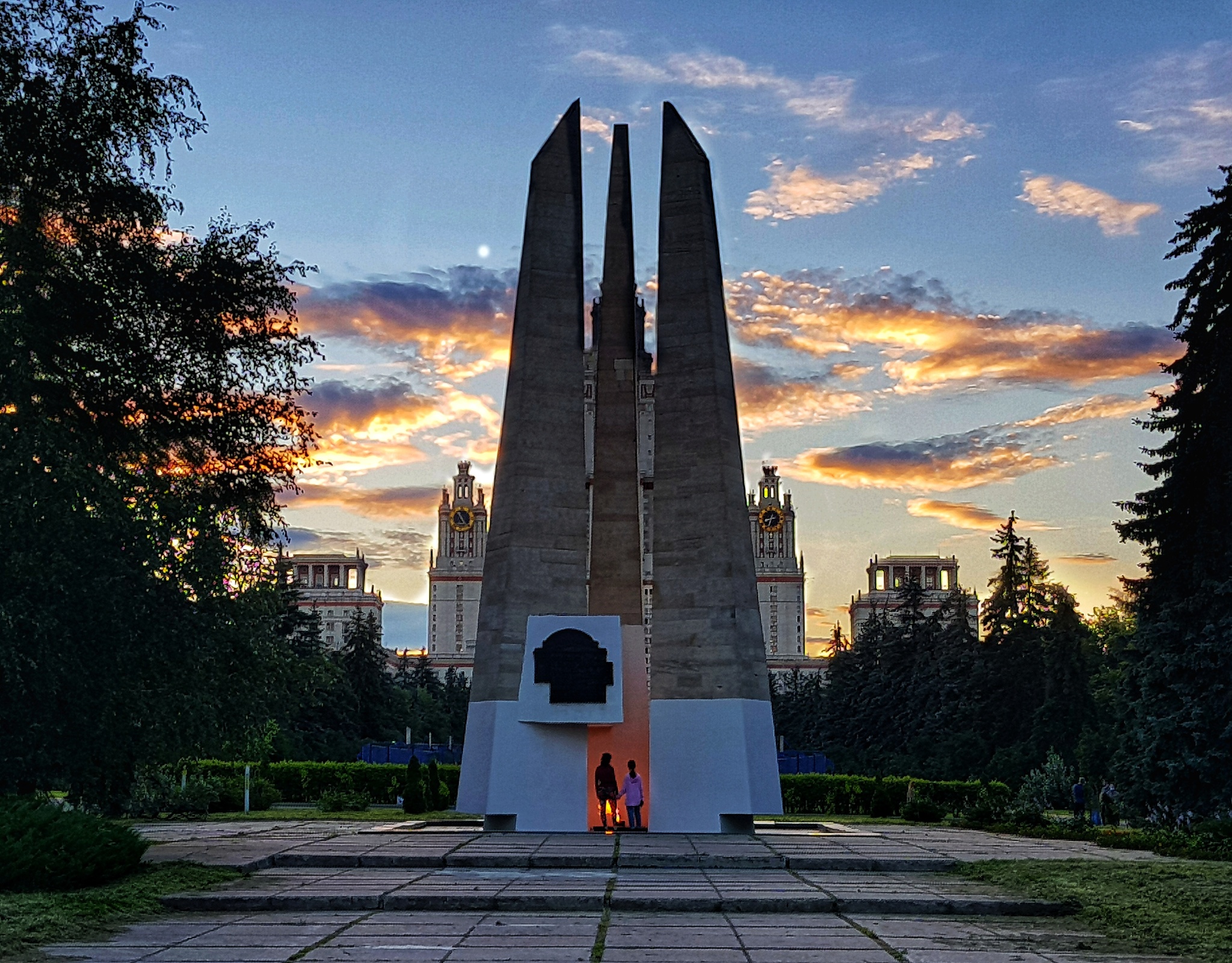 Moscow. Moscow State University - My, Moscow, MSU, The Great Patriotic War, Obelisk, The photo