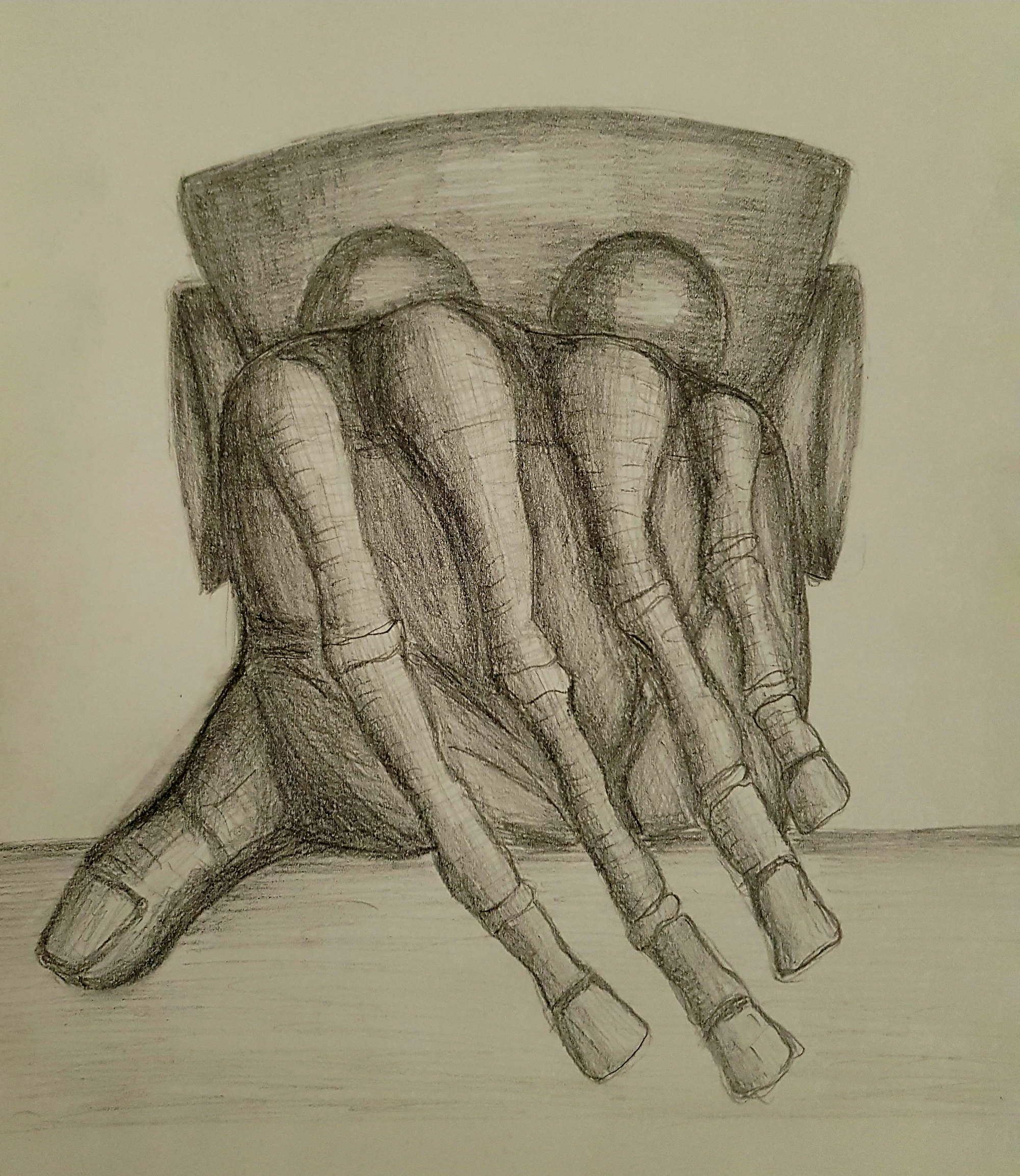 Good morning - My, Pencil drawing, Hand, Good morning