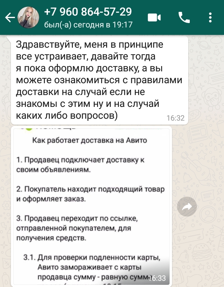 Новый развод на Авито - Моё, Развод на деньги, Авито, Длиннопост, Скриншот, Переписка