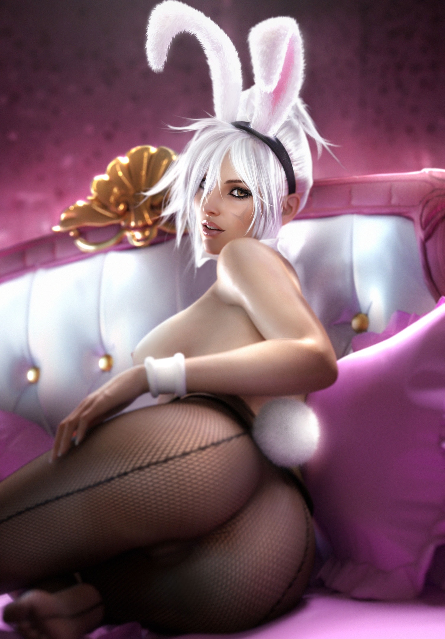 EroLeague of Legends by Sevenbees - NSFW, Art, Erotic, 3D, League of legends, Girls, Boobs, Sevenbees, Longpost, Miss fortune, Irelia, Ahri, Riven, Kaisa, Katarina