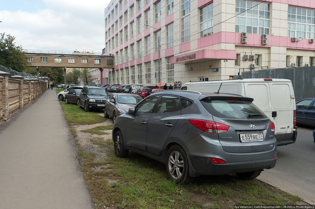 Autogopniks are on the warpath - My, Auto, Lawn, Moscow, Parking, Fine, Video, Longpost, Negative