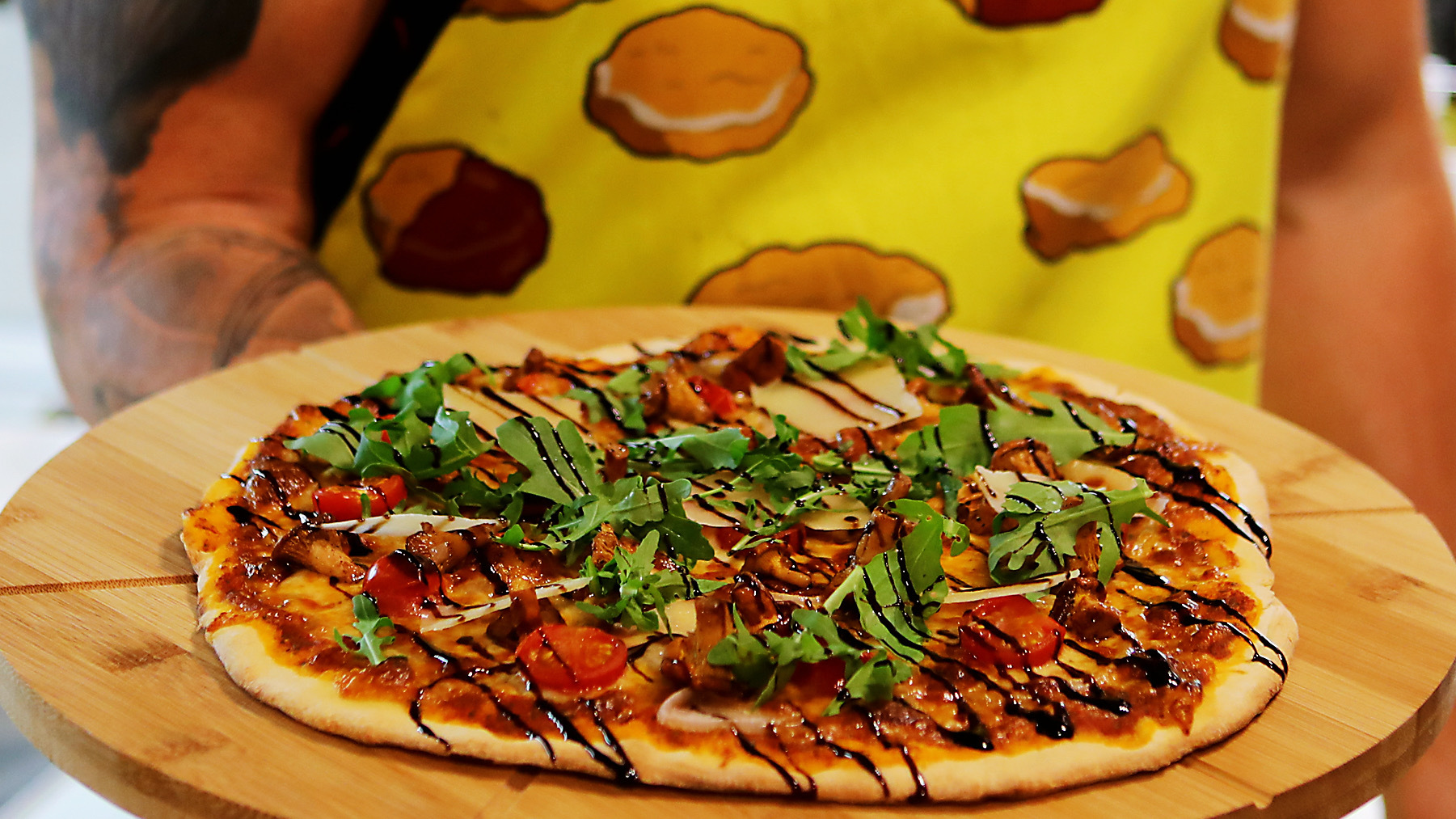 рецепт пицца с лисичками и колбасой фото 10