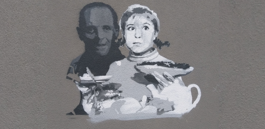 I came across this street art - My, Movies, Art, Movie Girls, Hannibal Lecter, Street art, Kaliningrad