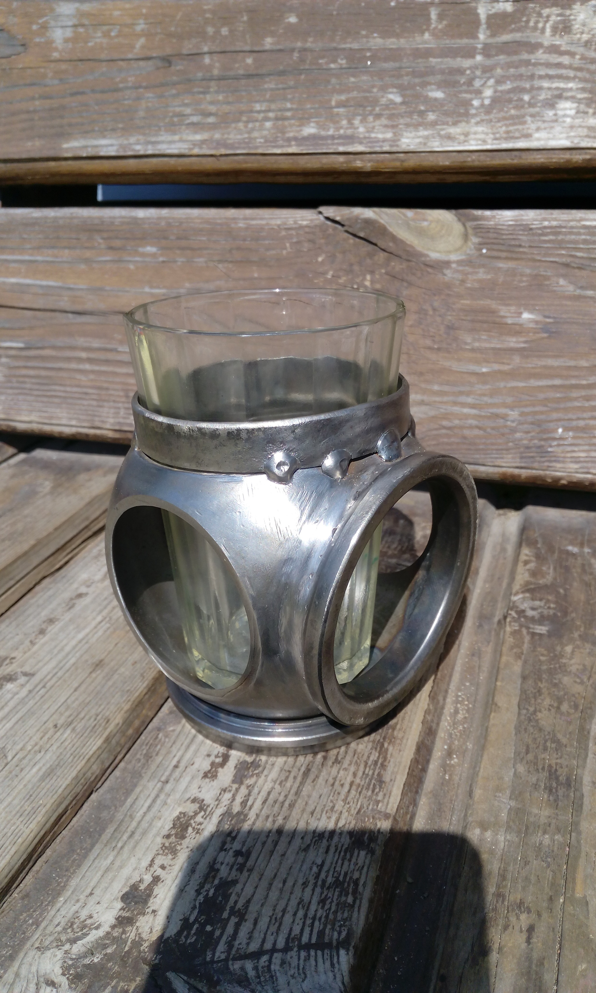 Cup holder-diving helmet - My, Needlework with process, Diver, Cup, Helmet, Creative, Welding, Fleet, Scuba, Video, Longpost