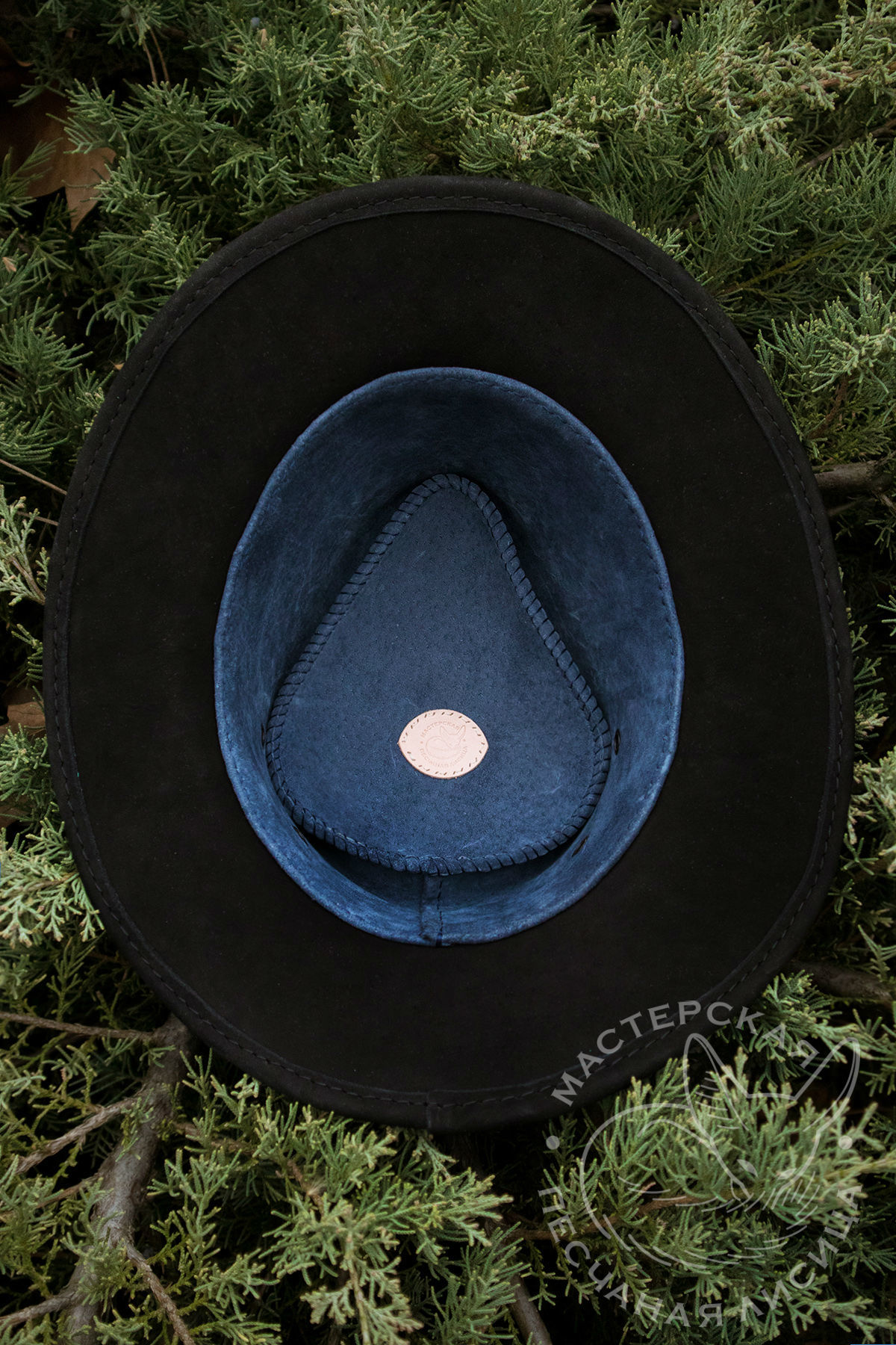 Two black hats: with and without stone :3 - My, Handmade, Hat, Leather, Craft, With your own hands, Leather products, Longpost, Needlework without process