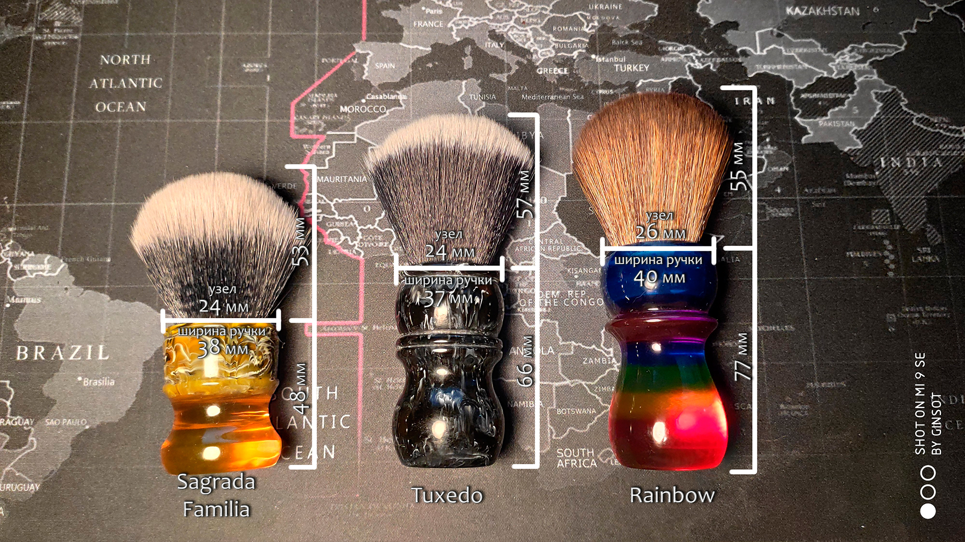 Brushes: synthetic - My, Vkb, Shaving, Anointing, Synthetics, Longpost