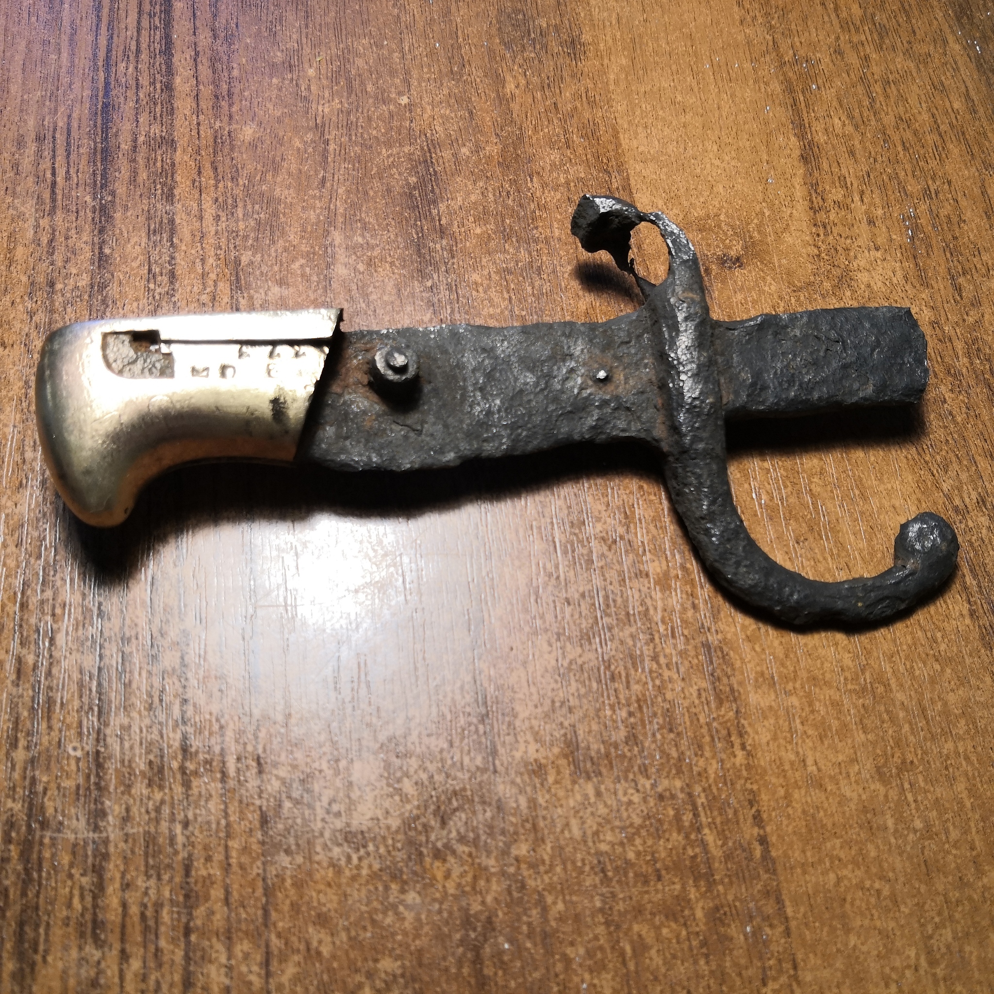 SOS! Need help decoding letters and numbers on a bayonet knife - My, Metal detector, Find, Weapon, World War I, Longpost