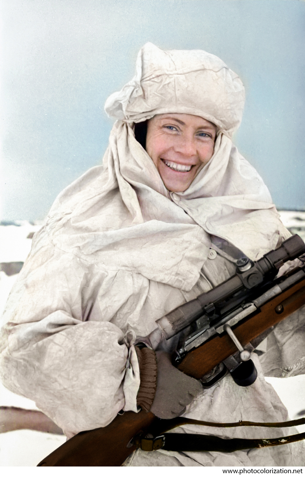 My colorization - My, Colorization, The Second World War, The Great Patriotic War, Snipers, Longpost