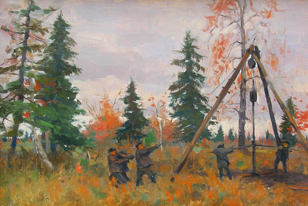 Drilling in Soviet painting. Part 5 - My, Drilling, Painting, Longpost