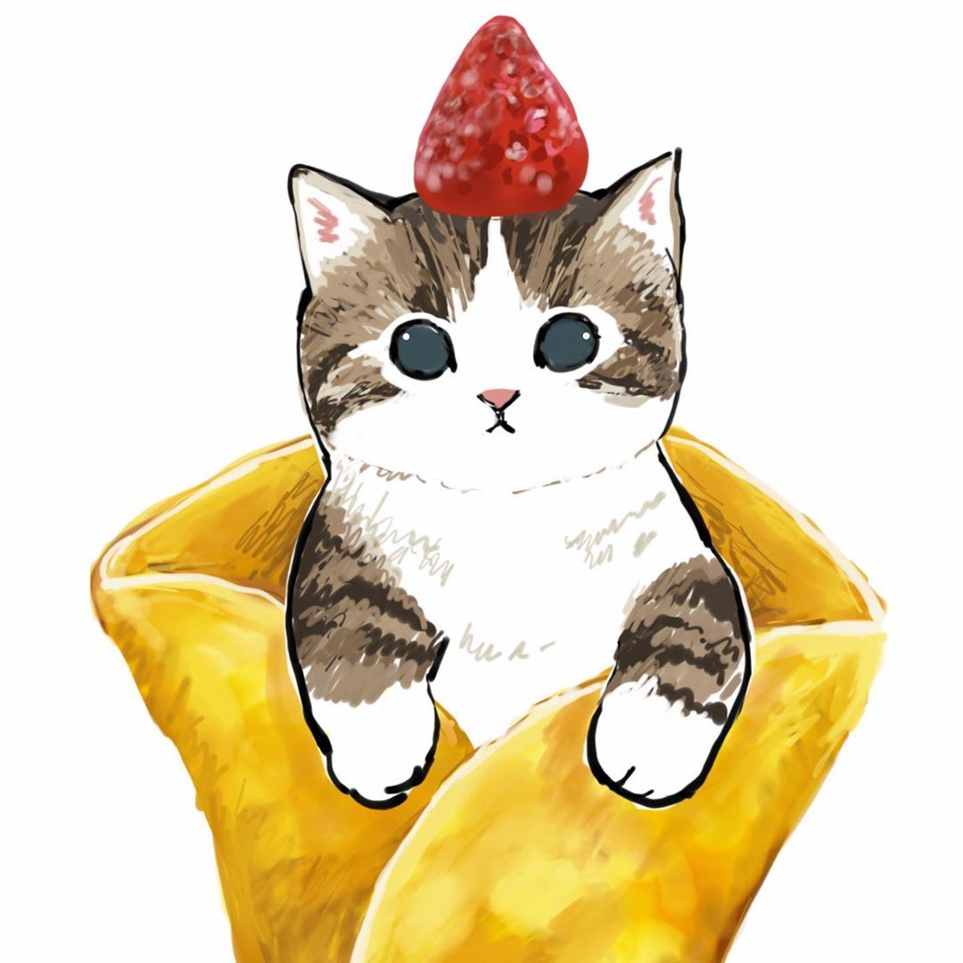 Cat pancakes - Art, Drawing, cat, Pancakes, Nyangsongi, Longpost