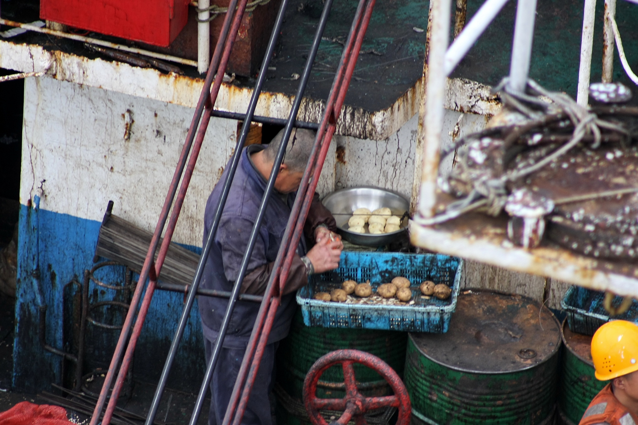 Sea locust - My, Tanker, Fishermen, Squid, Work at sea, The photo, Longpost