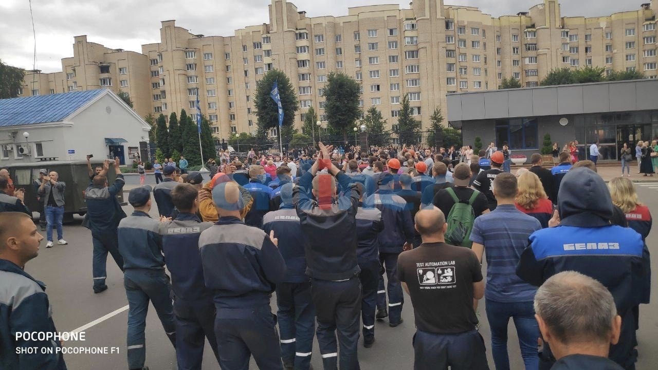 BelAZ went on strike - BelAZ, Republic of Belarus, news, Protest, Strike, Text, Protests in Belarus, Politics, Video, Longpost