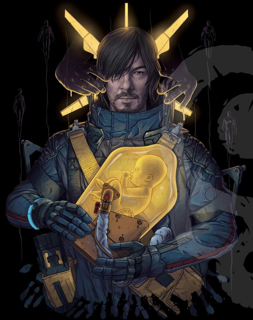 Death Stranding - Art, Hideo Kojima, Death stranding, Games, Game art, Genius, Longpost