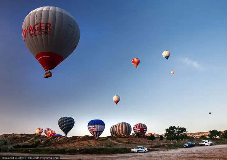 Cappadocia from a hot air balloon - Turkey, Cappadocia, View from above, beauty, The photo, Interesting, Longpost