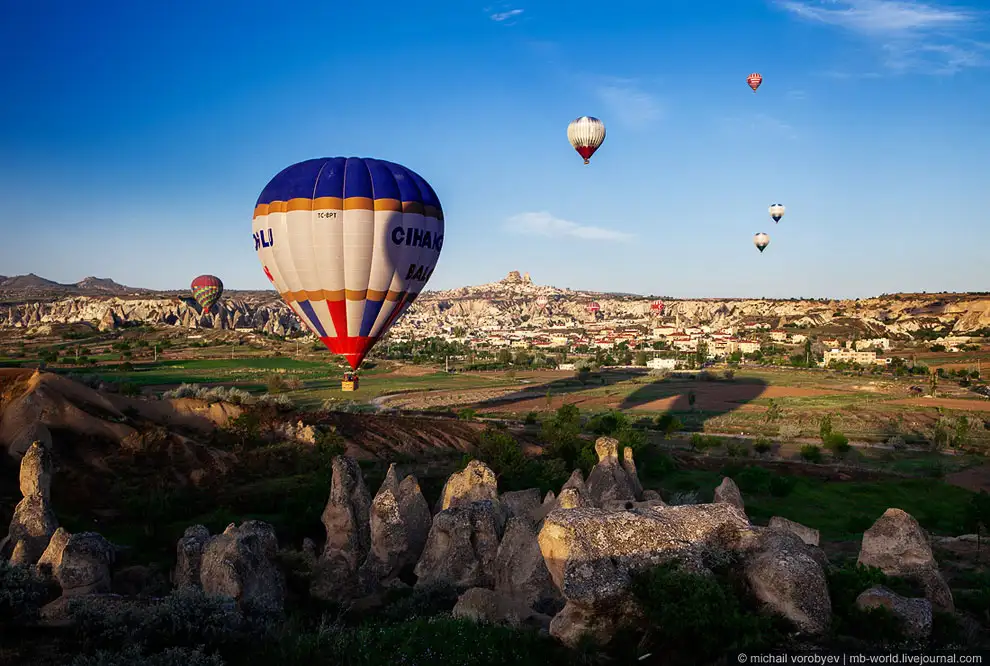 Cappadocia from a hot air balloon - Turkey, Cappadocia, View from above, beauty, The photo, Interesting, Longpost