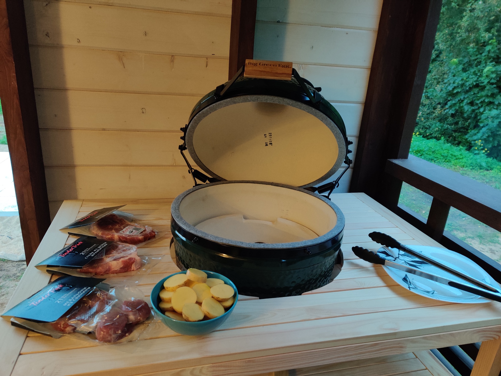 Grill table - My, Grill, Table, With your own hands, Tree, Dacha, Longpost, Needlework with process