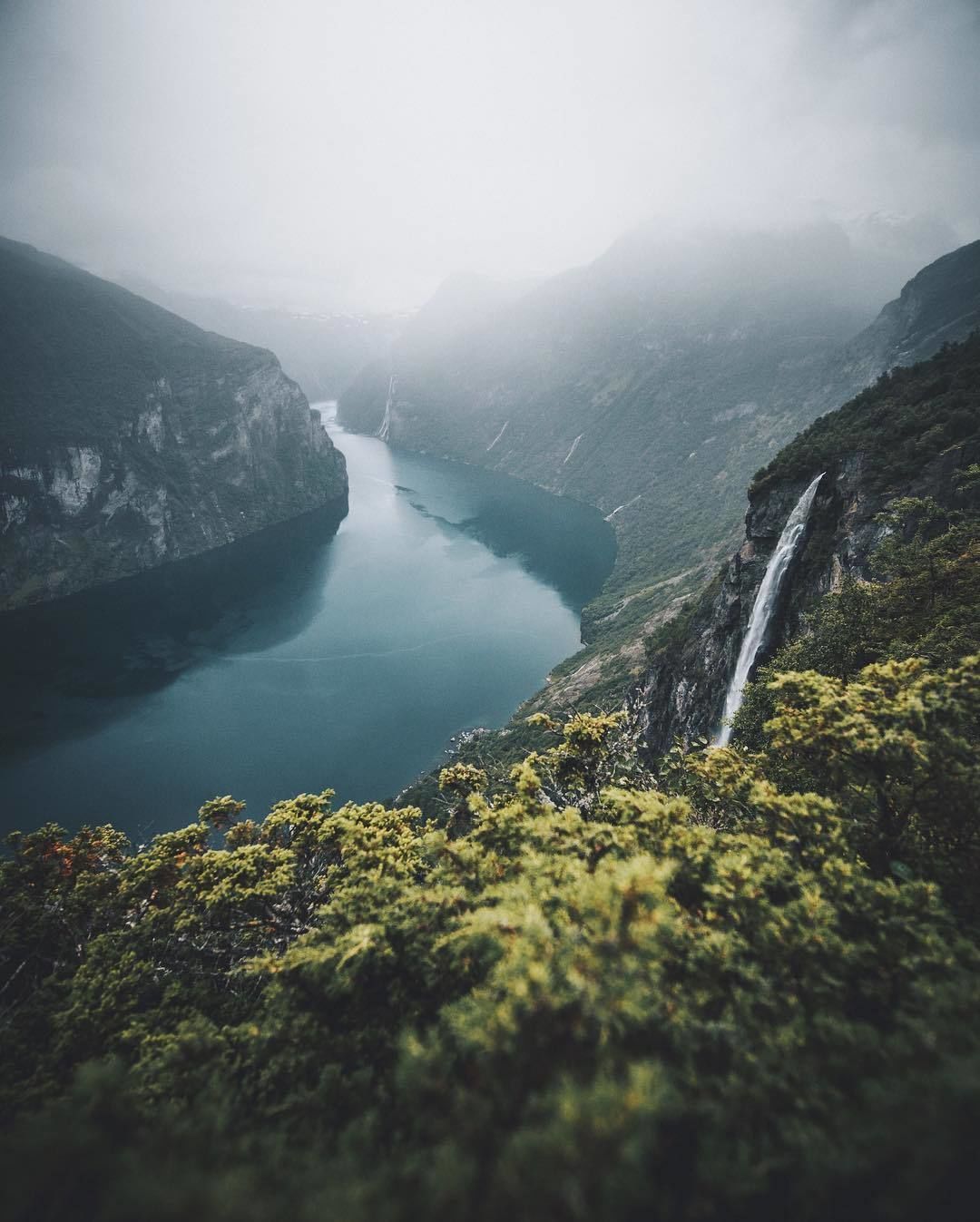 Norway, Lofoten Islands - The photo, Norway, Nature, Fjords, Sea, The rocks, Longpost