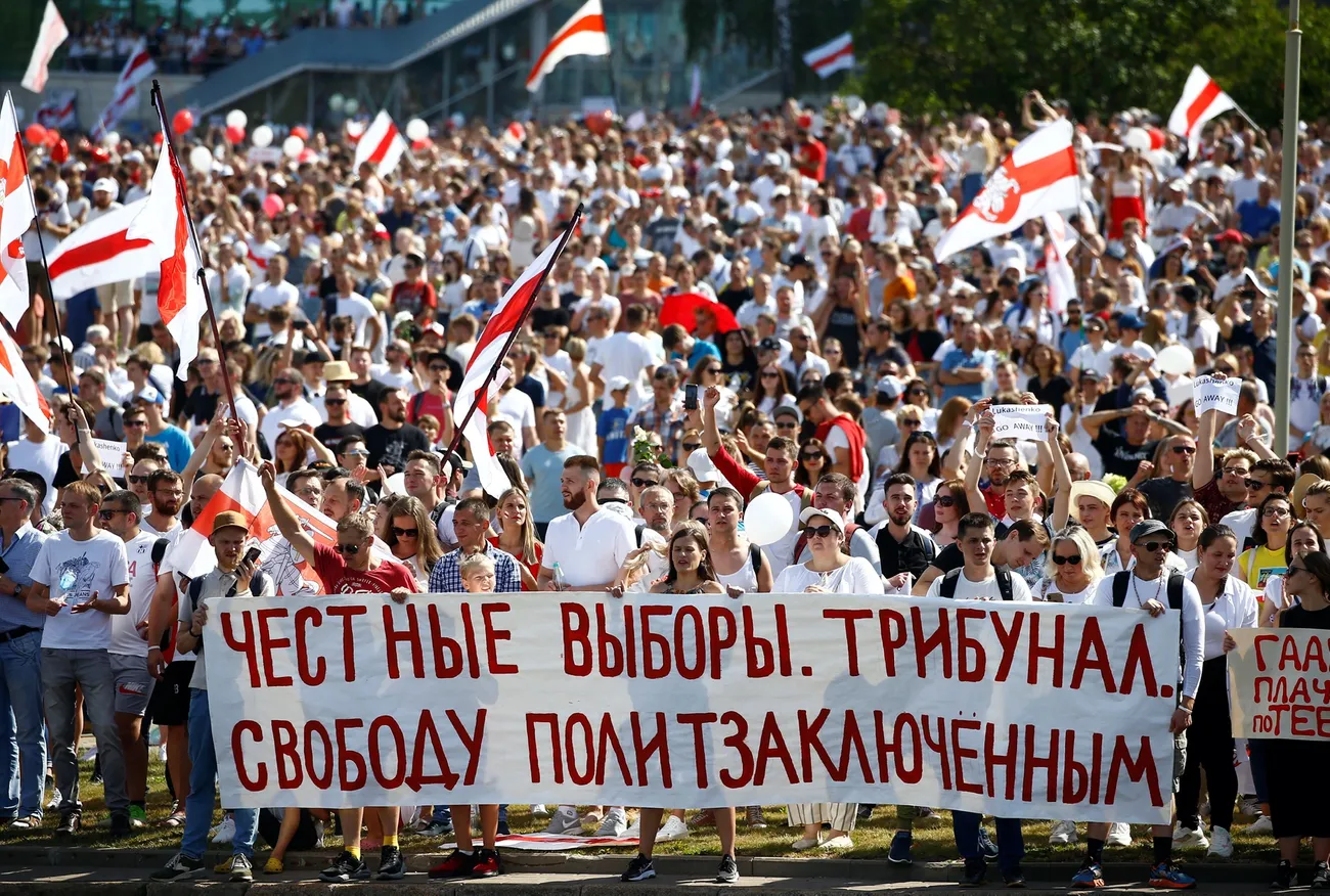 August 16. Protests in Belarus - Stele “Minsk - Hero City” - Politics, Alexander Lukashenko, Minsk, Republic of Belarus, Protests in Belarus, Video, Longpost