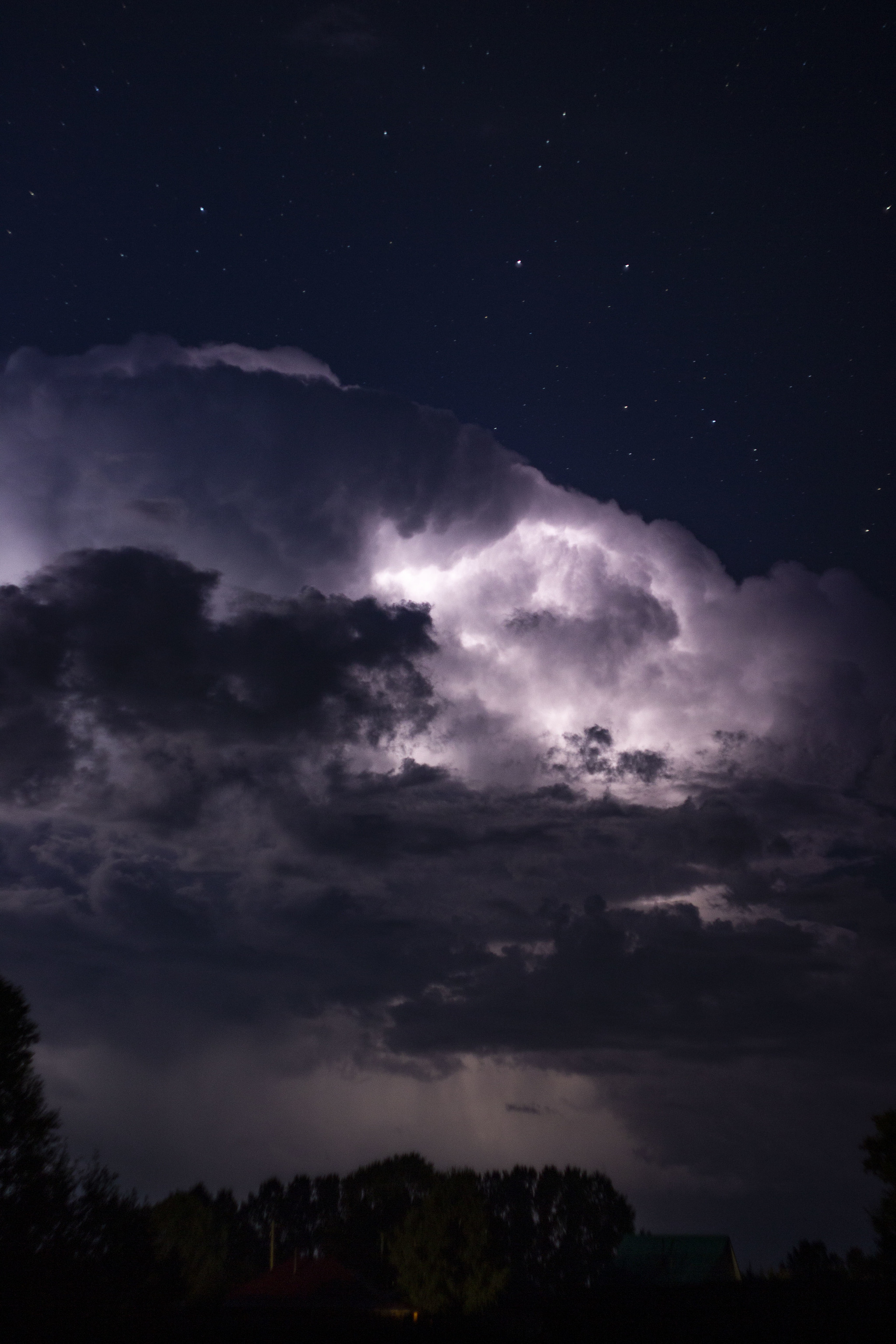 Thunderstorm cell post - My, Thunderstorm, The clouds, Lightning, Longpost