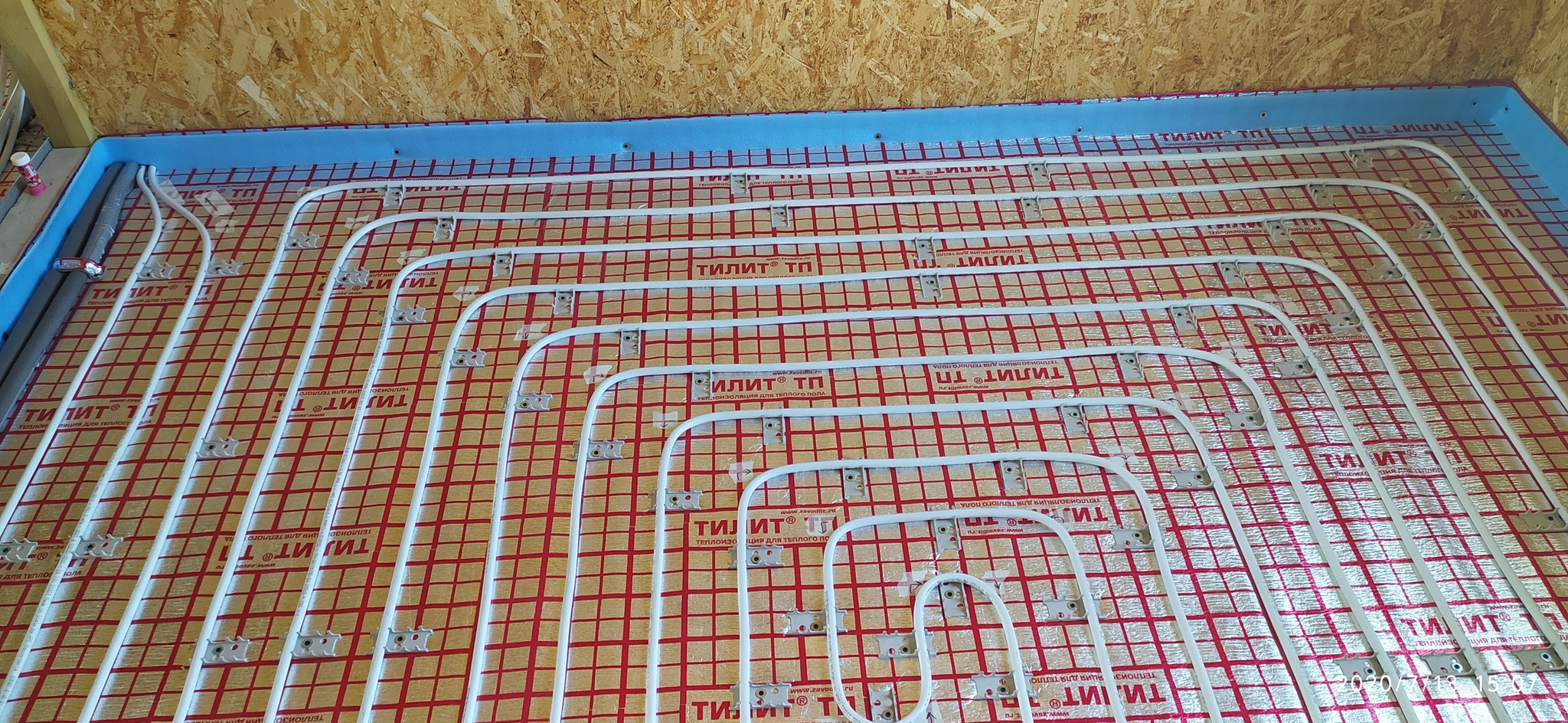 Будни сантехника 24. Теплые полы в каркаснике - Моё, Каркасный дом, Отопление, Теплый пол, Инженерные системы, Строительство, Самара, Длиннопост