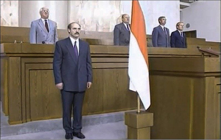 Inauguration of Alexander Lukashenko, Belarus, 1994 - Alexander Lukashenko, Inauguration, The photo, The president, Story, Republic of Belarus, 20th century, Politics