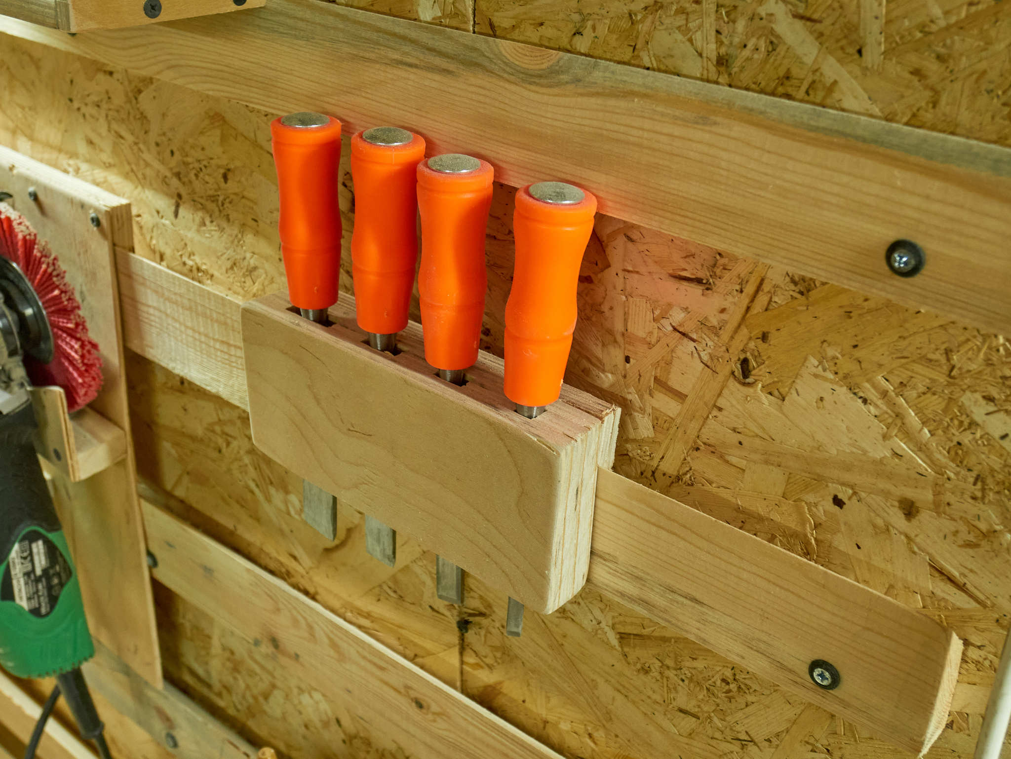 Shelf for electrical tape and adhesive tape in the French slats storage system - My, A shelf, Storage, France, Scotch, Insulating tape, With your own hands, Needlework with process, Video, Longpost