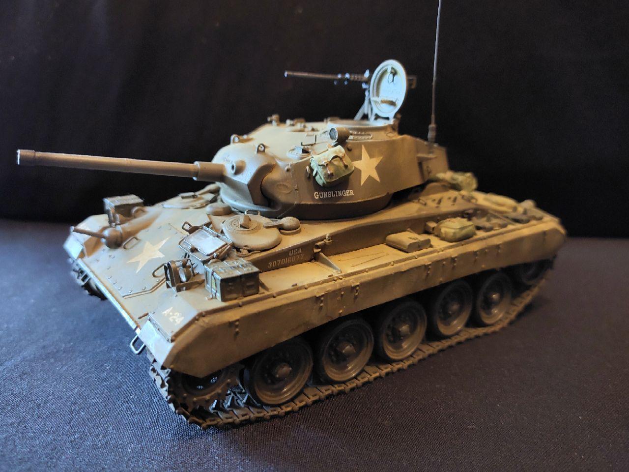 M24 Chaffee. Bronco, 1/35 - Моё, Танки, Моделизм, Стендовый моделизм, Вторая мировая война, США, Bronco, БТТ, Длиннопост