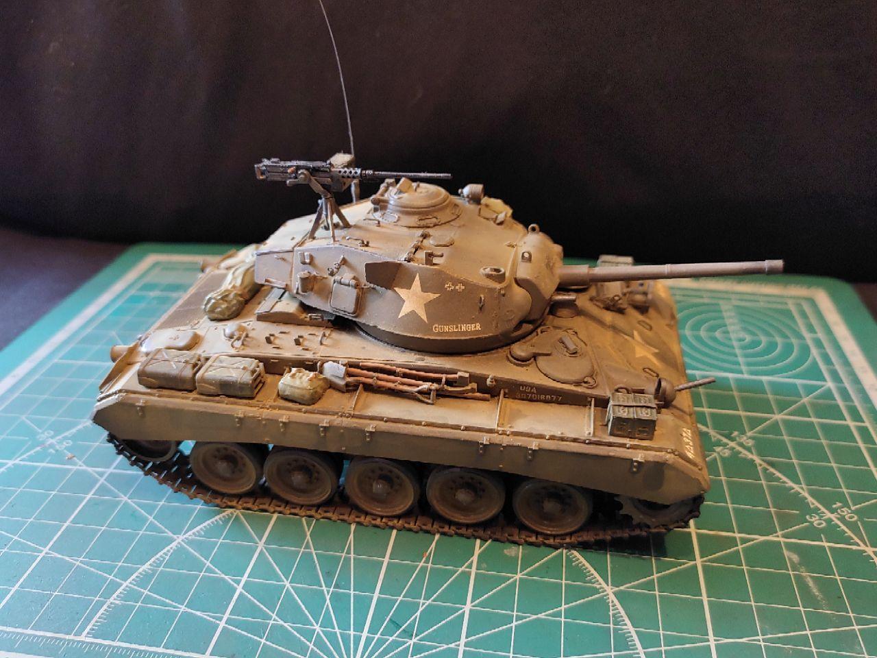 M24 Chaffee. Bronco, 1/35 - Моё, Танки, Моделизм, Стендовый моделизм, Вторая мировая война, США, Bronco, БТТ, Длиннопост