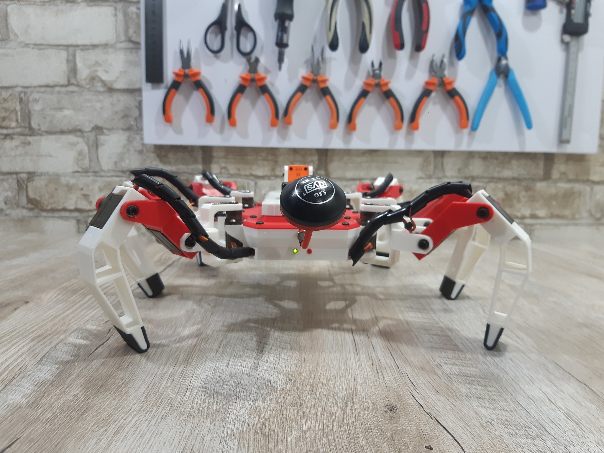 Walking FPV drone Scorpion - My, Hexapod, FPV drone, Arduino, Video, Longpost