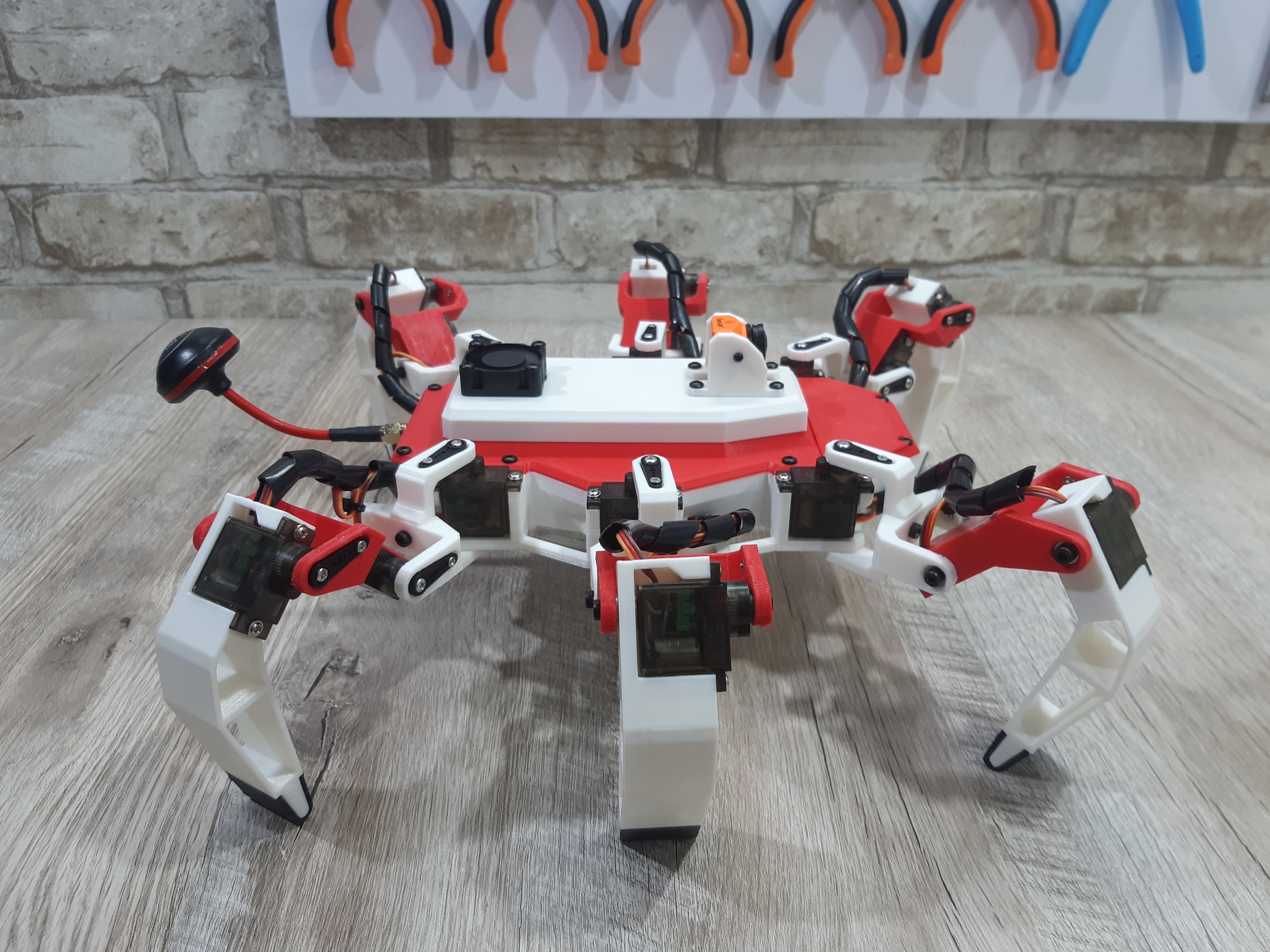 Walking FPV drone Scorpion - My, Hexapod, FPV drone, Arduino, Video, Longpost