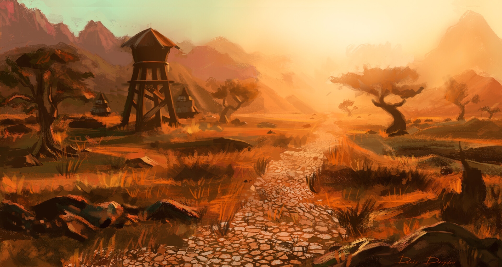 Steppes. Author: Denis Davydov - World of warcraft, Warcraft, Blizzard, Game art, Art, Creation