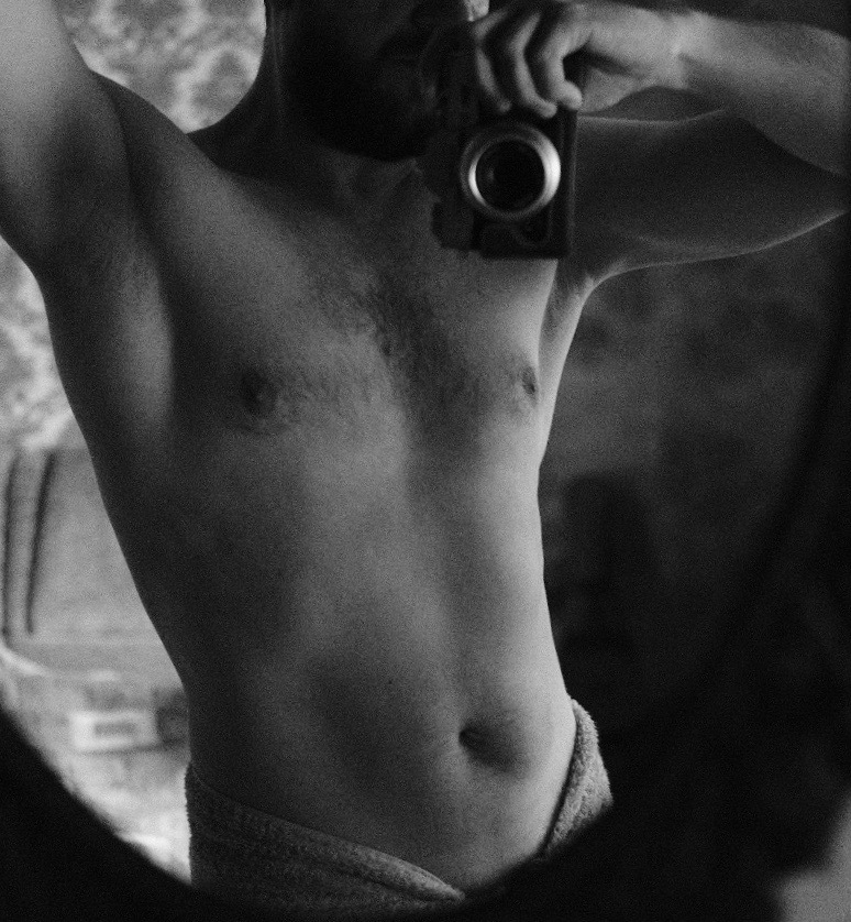 For Playgirl - 3 - NSFW, My, Men, Black and white, Mirror, Torso, Back, Longpost, Playgirl, Author's male erotica