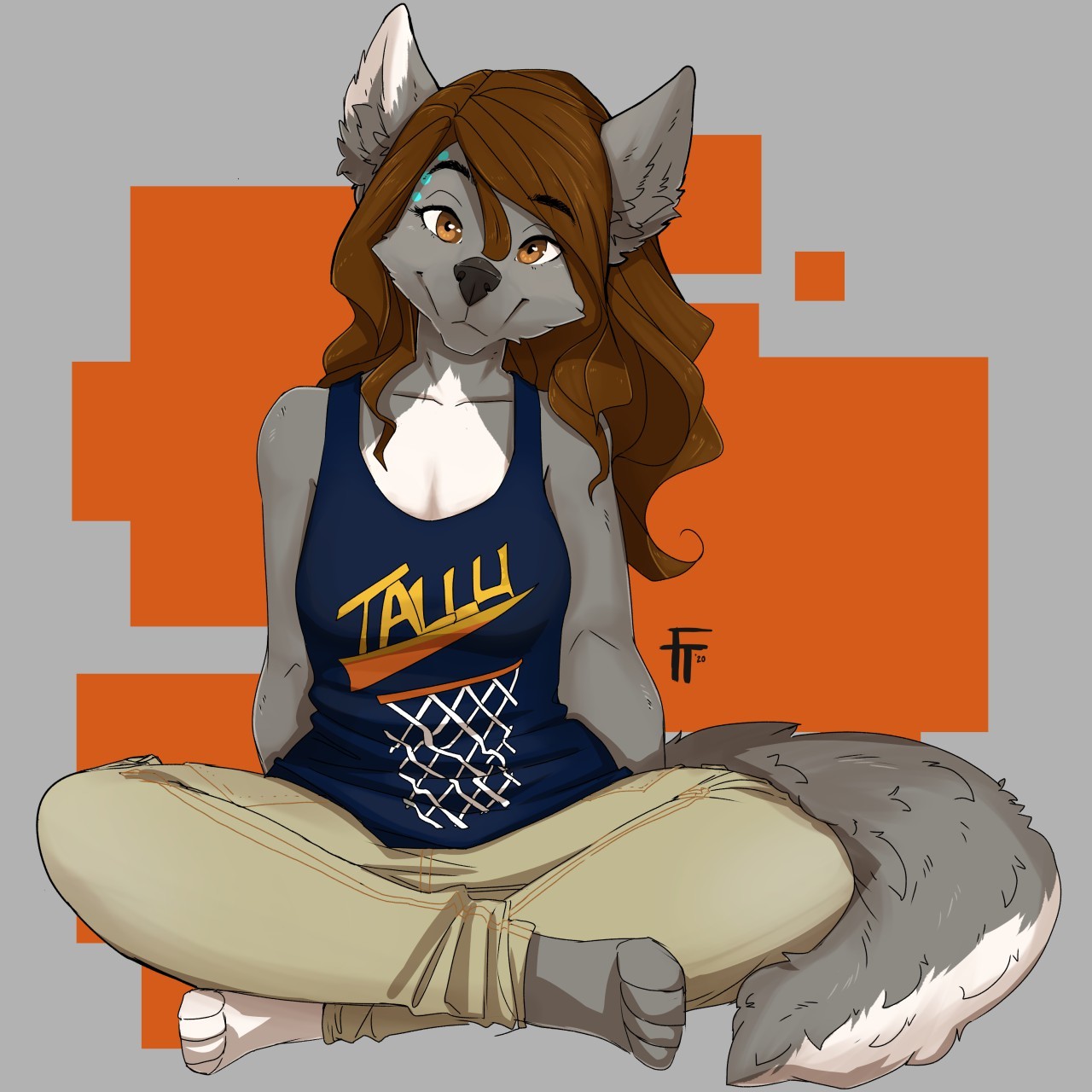 Cute Nana - Furry, Anthro, Art, Firetally