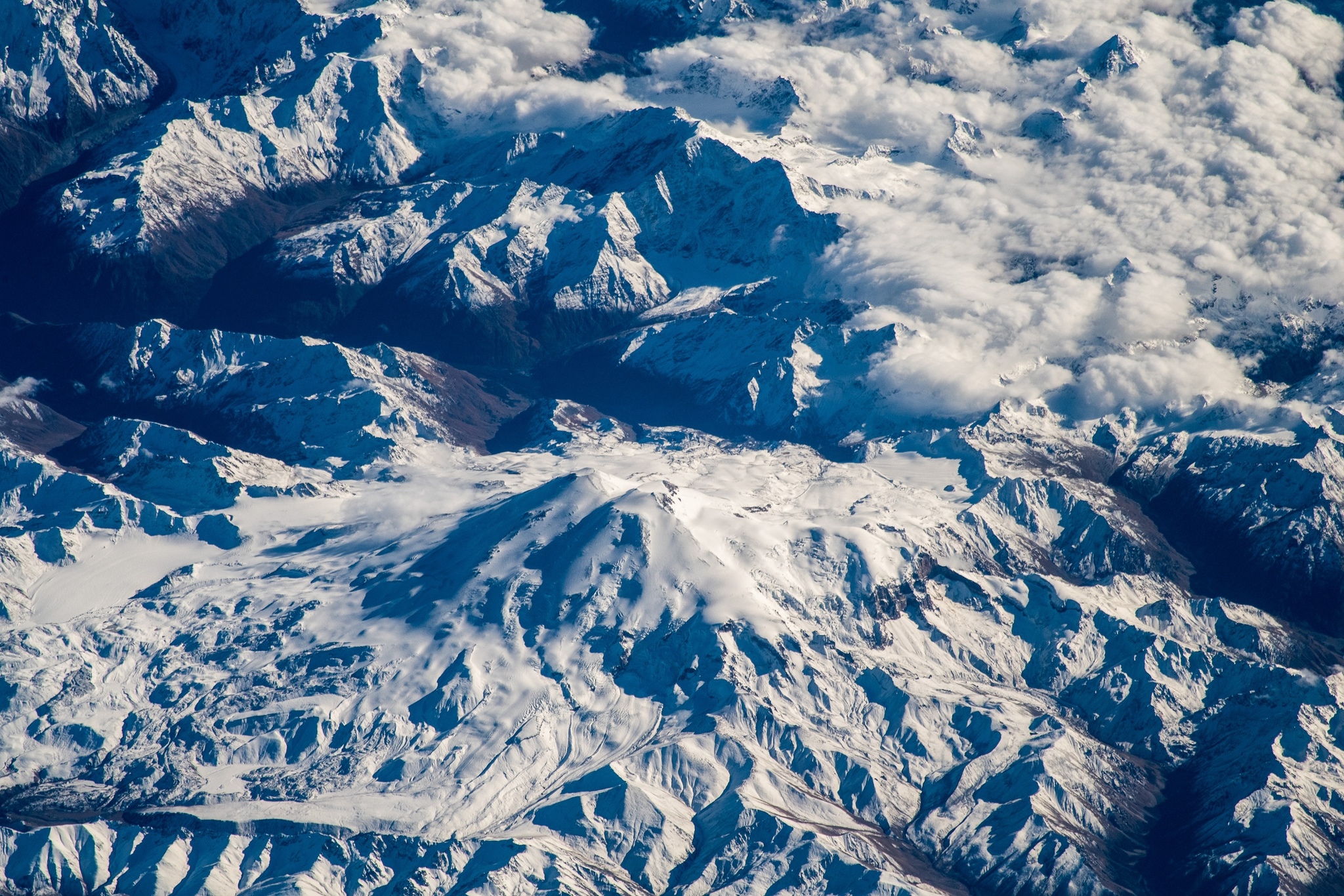 Elbrus, photo from the ISS - Elbrus, The photo, Sergey Ryazansky, Longpost