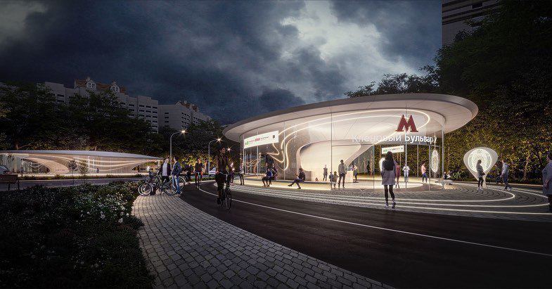 This is what the Klenovy Boulevard station will look like - Moscow, Metro, Longpost, Moscow Metro, Subway station