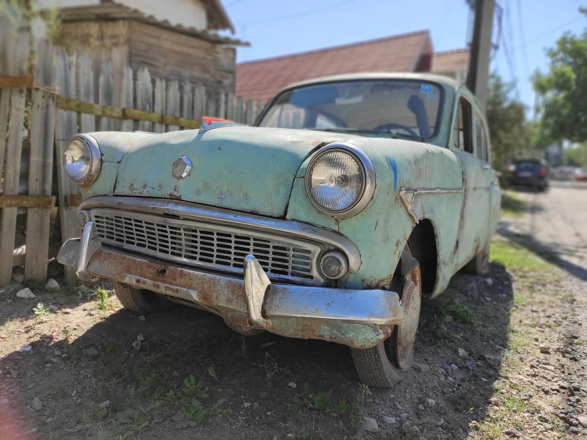 Last parking - My, Moskvich, Mobile photography, Nostalgia, Auto