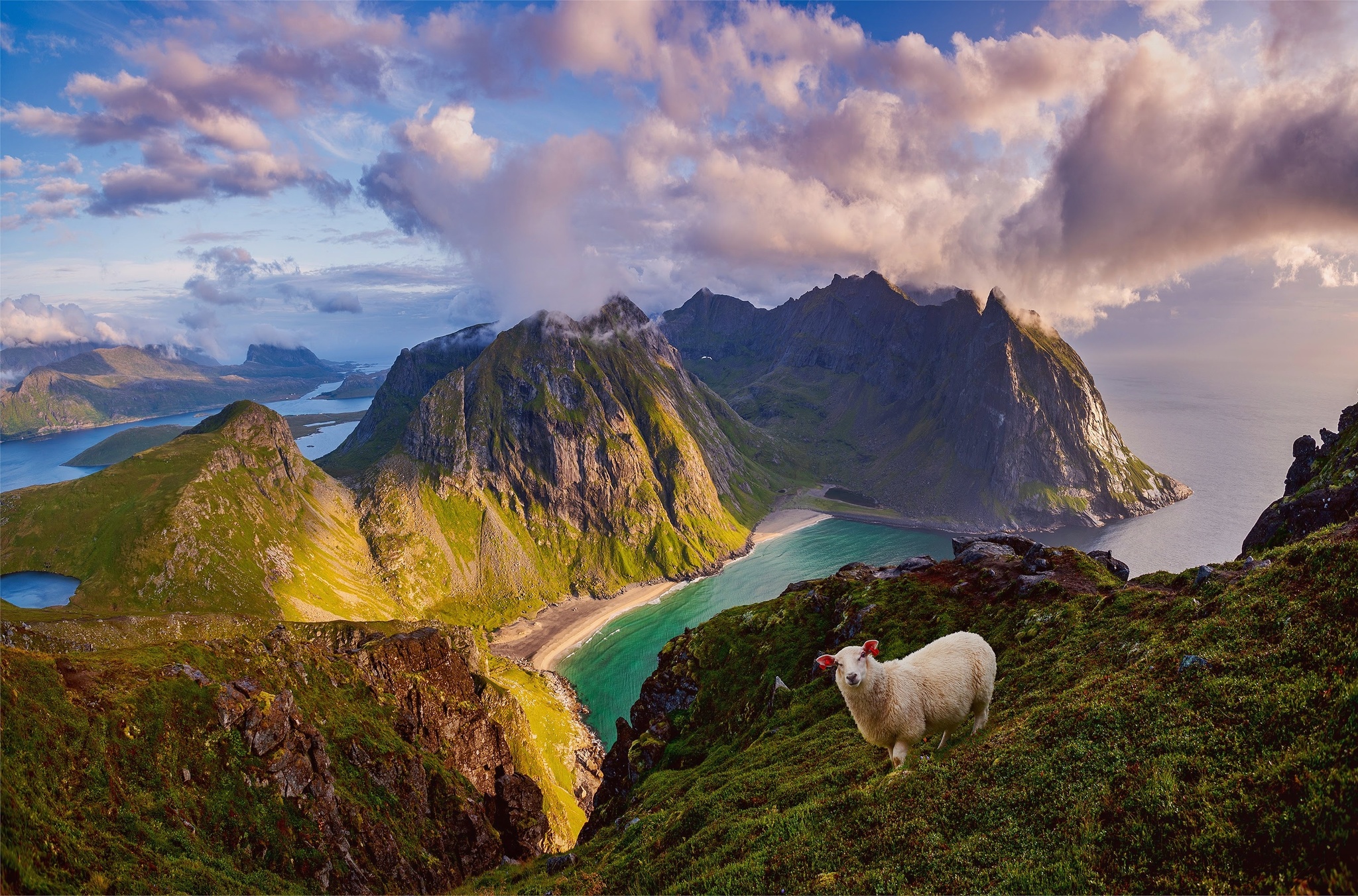 Lofoten Islands - My, Norway, Nature, Landscape, The photo, The mountains, Lofoten islands, Fjords, Sea, Beach