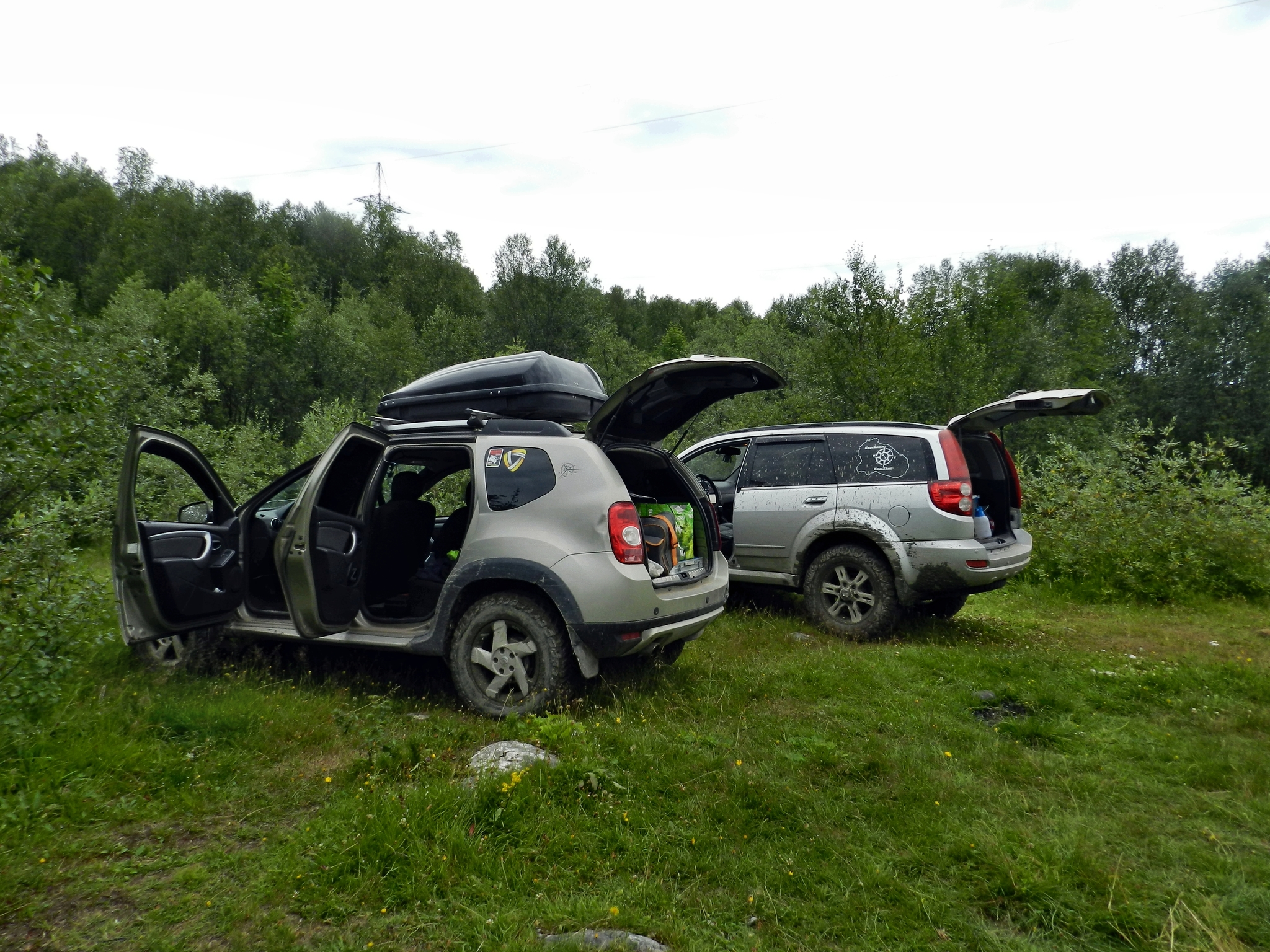 Sunday ride to Lavninsky waterfall! Murmansk, PerekatiKolsky, 4x4, Duster, L200, Hower - My, Auto, Kola Peninsula, Waterfall, River, Water, 4x4, Renault Duster, Offroad, Murmansk, Pokatushki, Swamp, Field, Weekend, Car, Jeep, Stuck, Ravine, Adventures, Travels, Mitsubishi, Video, Longpost