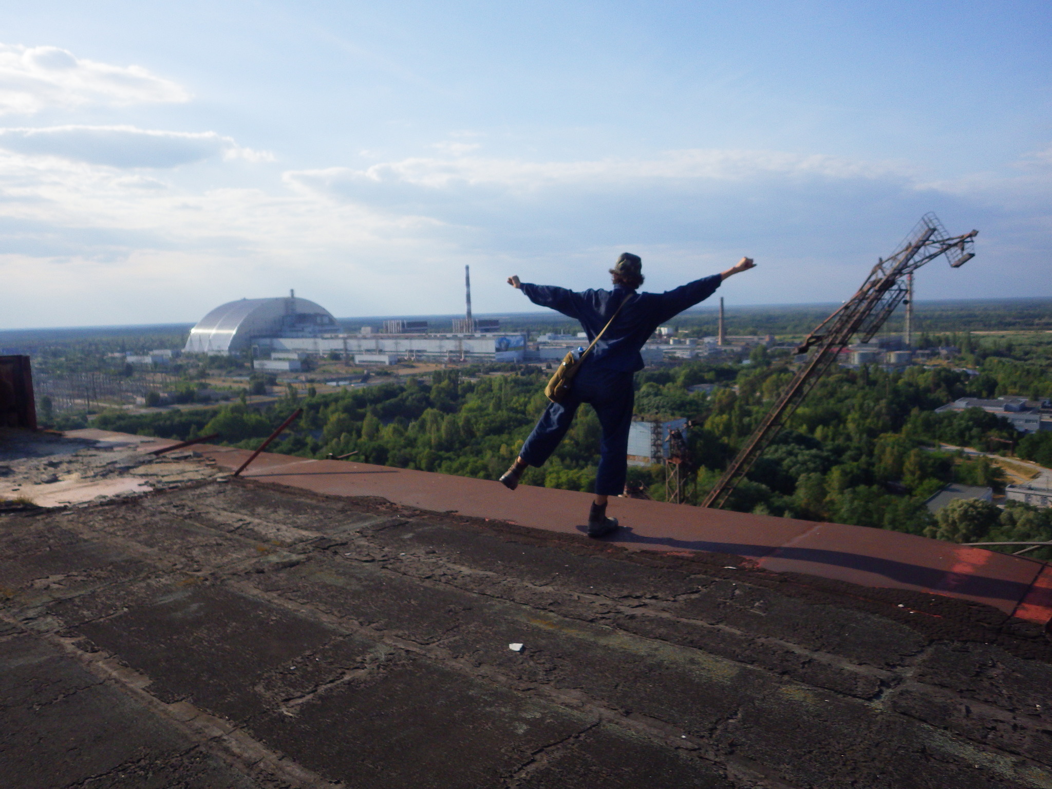 Somewhere with a view of something - My, Hike, Zuo, Radar, The photo, Photo on sneaker, dawn, nuclear power station, Cooling tower, Forest, Trash heap, Longpost