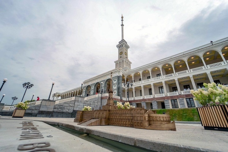 The architectural monument Northern River Station opened in Moscow after reconstruction and restoration. - Reconstruction, Architecture, Railway station, River Station, Moscow, Longpost