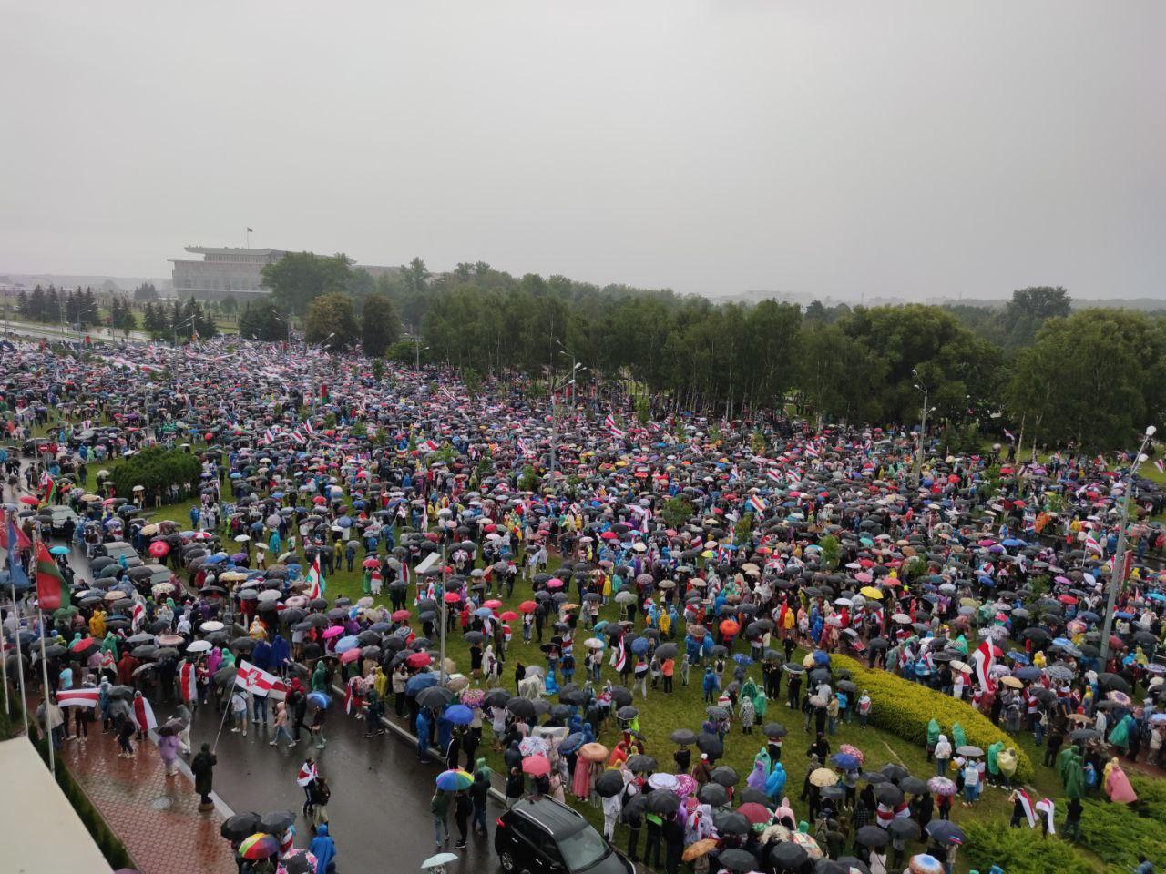 Tens of thousands of Belarusians again rallied against the Lukashenko regime - Politics, Republic of Belarus, Alexander Lukashenko, Protests in Belarus, Rally, Longpost