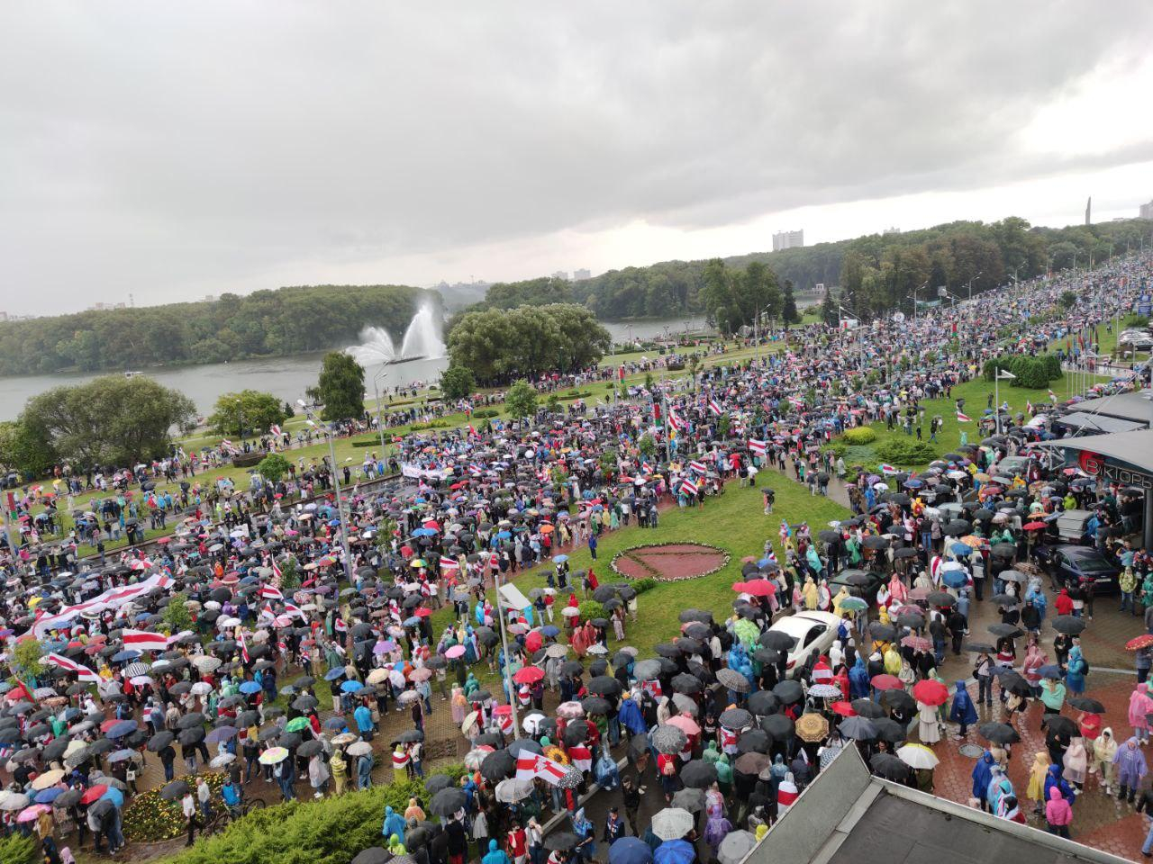 Tens of thousands of Belarusians again rallied against the Lukashenko regime - Politics, Republic of Belarus, Alexander Lukashenko, Protests in Belarus, Rally, Longpost