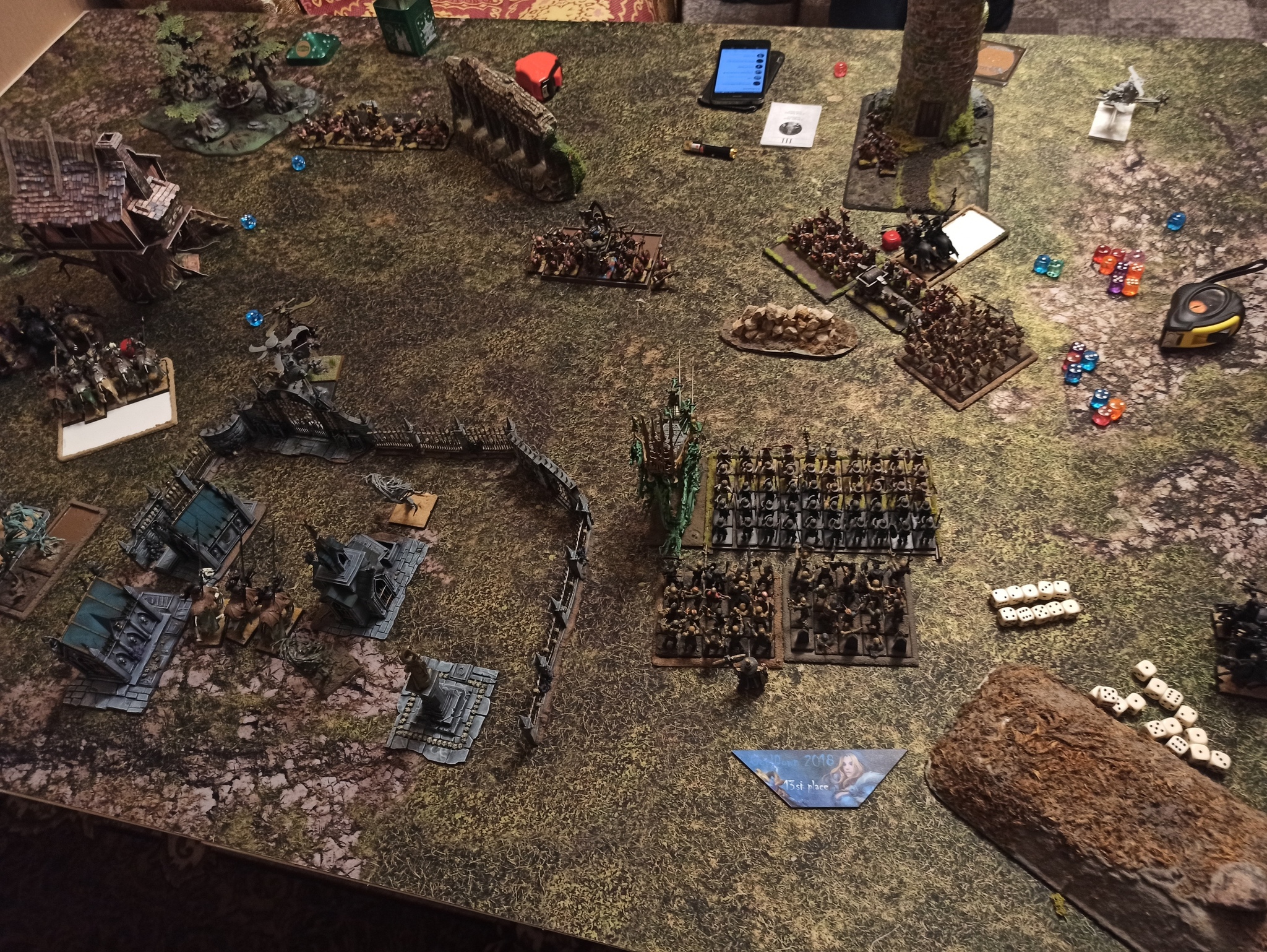 Gaming home desk - My, Dwarf, Warhammer fantasy battles, Warhammer, Wargame, Wargames, Miniature, Board games, Longpost