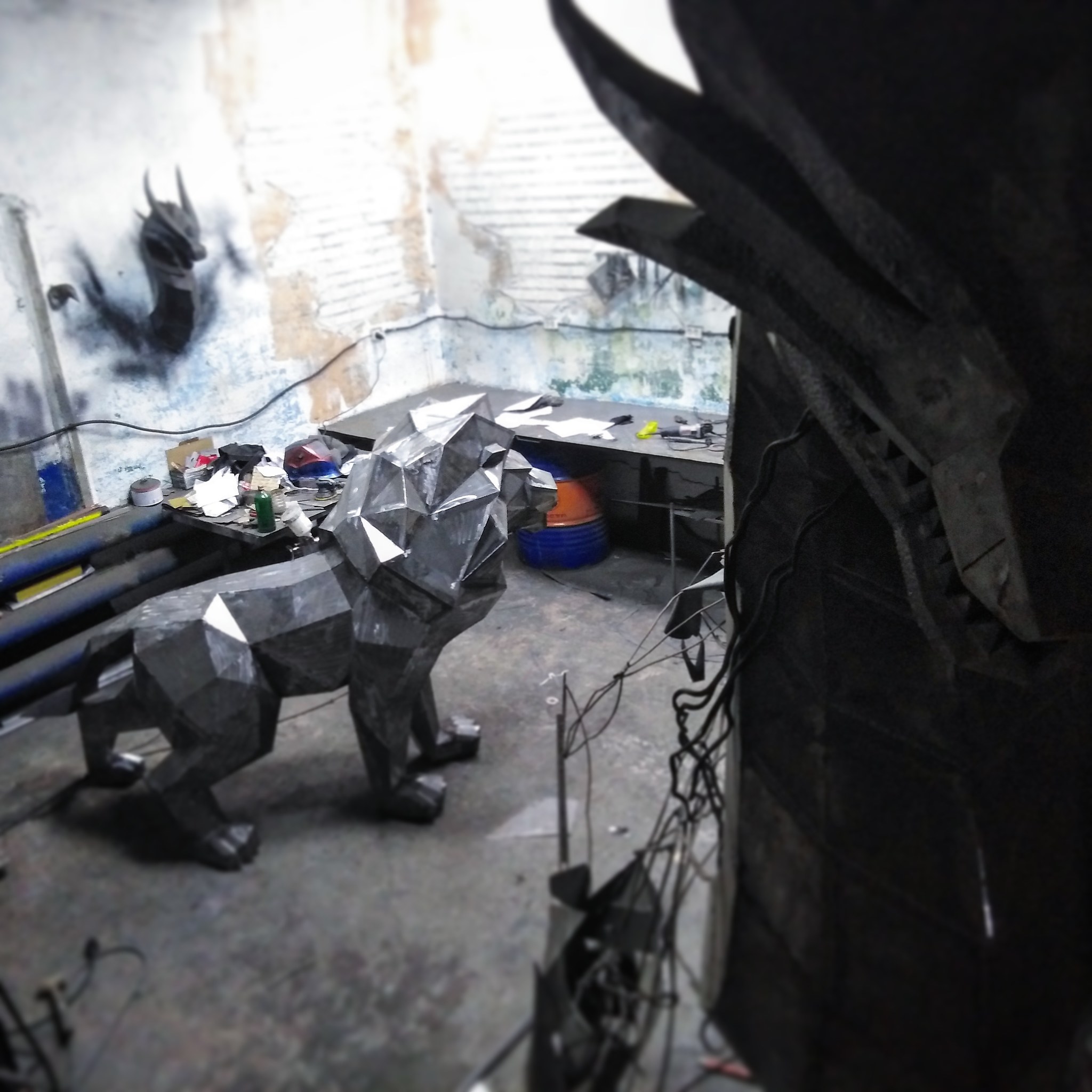 New cat in the workshop - Handmade, With your own hands, Welding, Mig, a lion, Papercraft, Mat, Video, Longpost