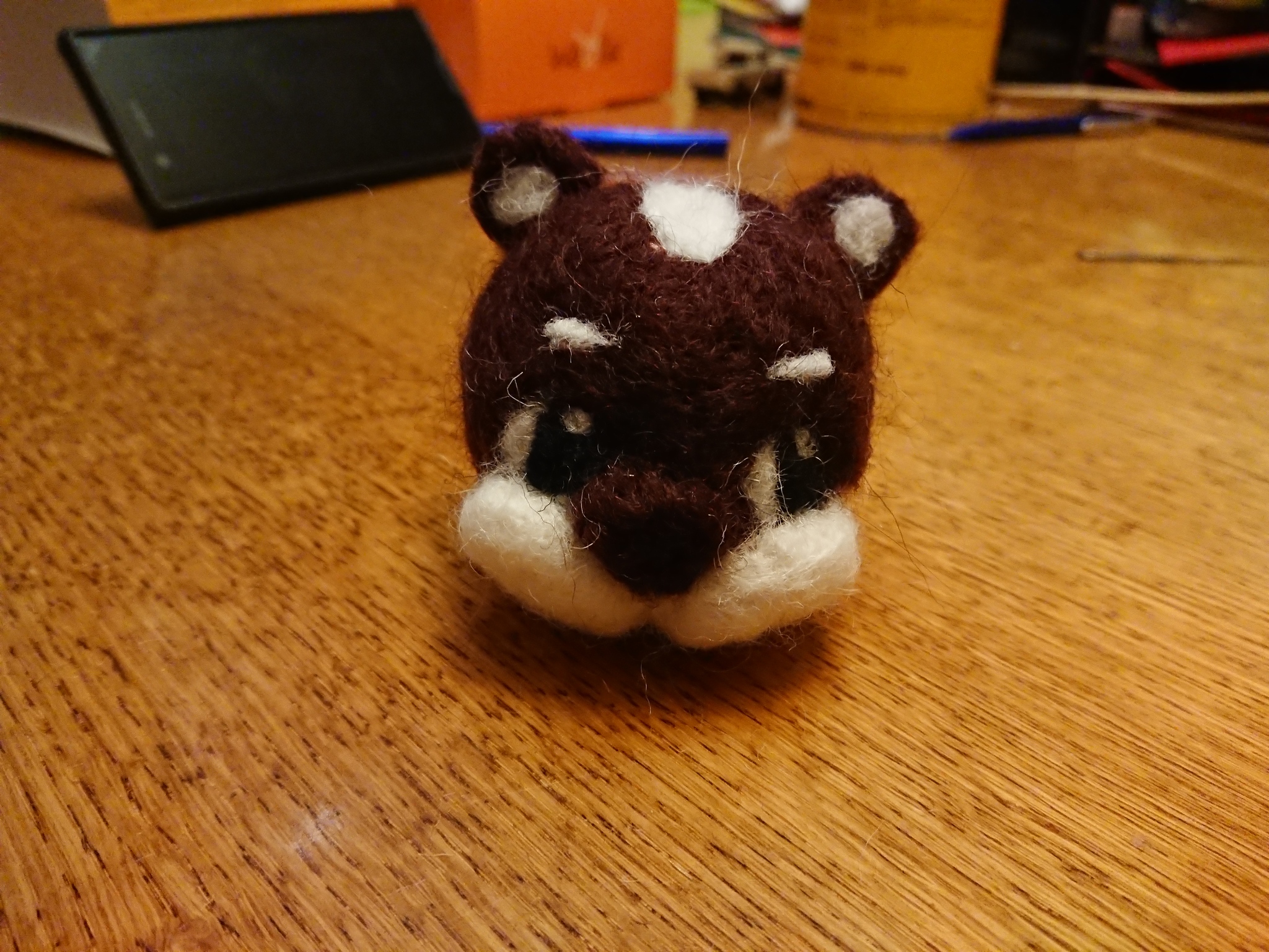 I'm learning to felt - My, Needlework without process, Dry felting, Hamster, Wool toy, Longpost