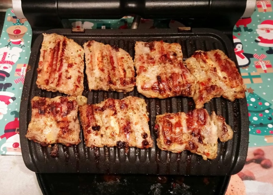 What to cook on an electric grill for a man? - My, Cooking, Cook, Men's cooking, Mens food, Roasted meat, Kitchen, Electric grill, Ribs, Longpost