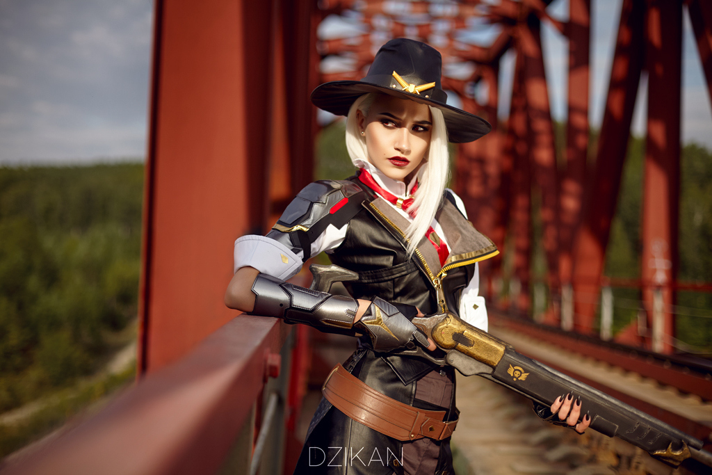 Overwatch - Ashe by Dzikan - NSFW, Cosplay, Overwatch, Ashe, Erotic, Girls, Computer games, Dzikan, Longpost, Boobs