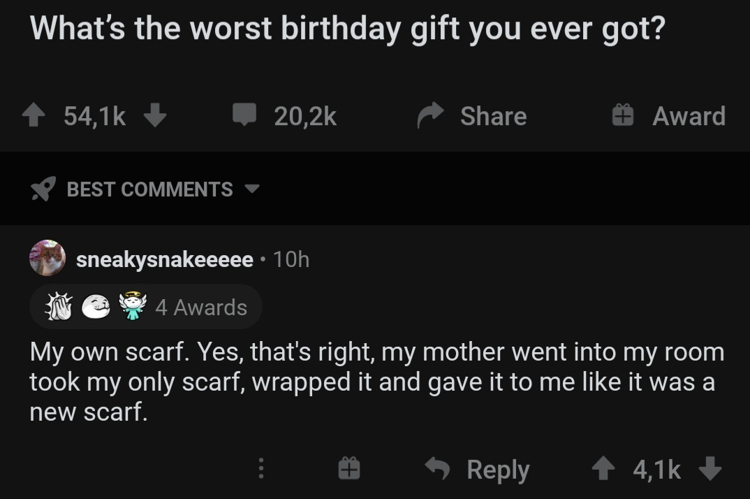 Loving mother - Reddit, Comments, Screenshot, Presents