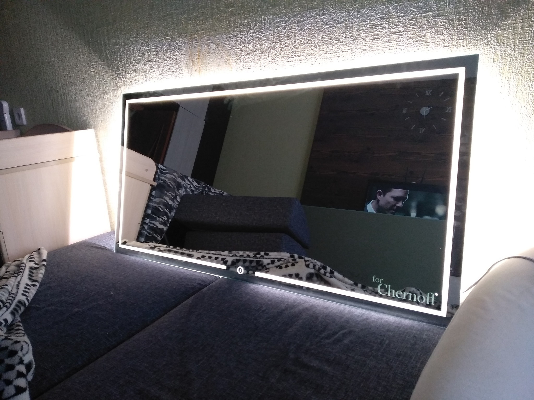 DIY illuminated mirror - My, With your own hands, Rukozhop, Mirror, Longpost, Needlework with process