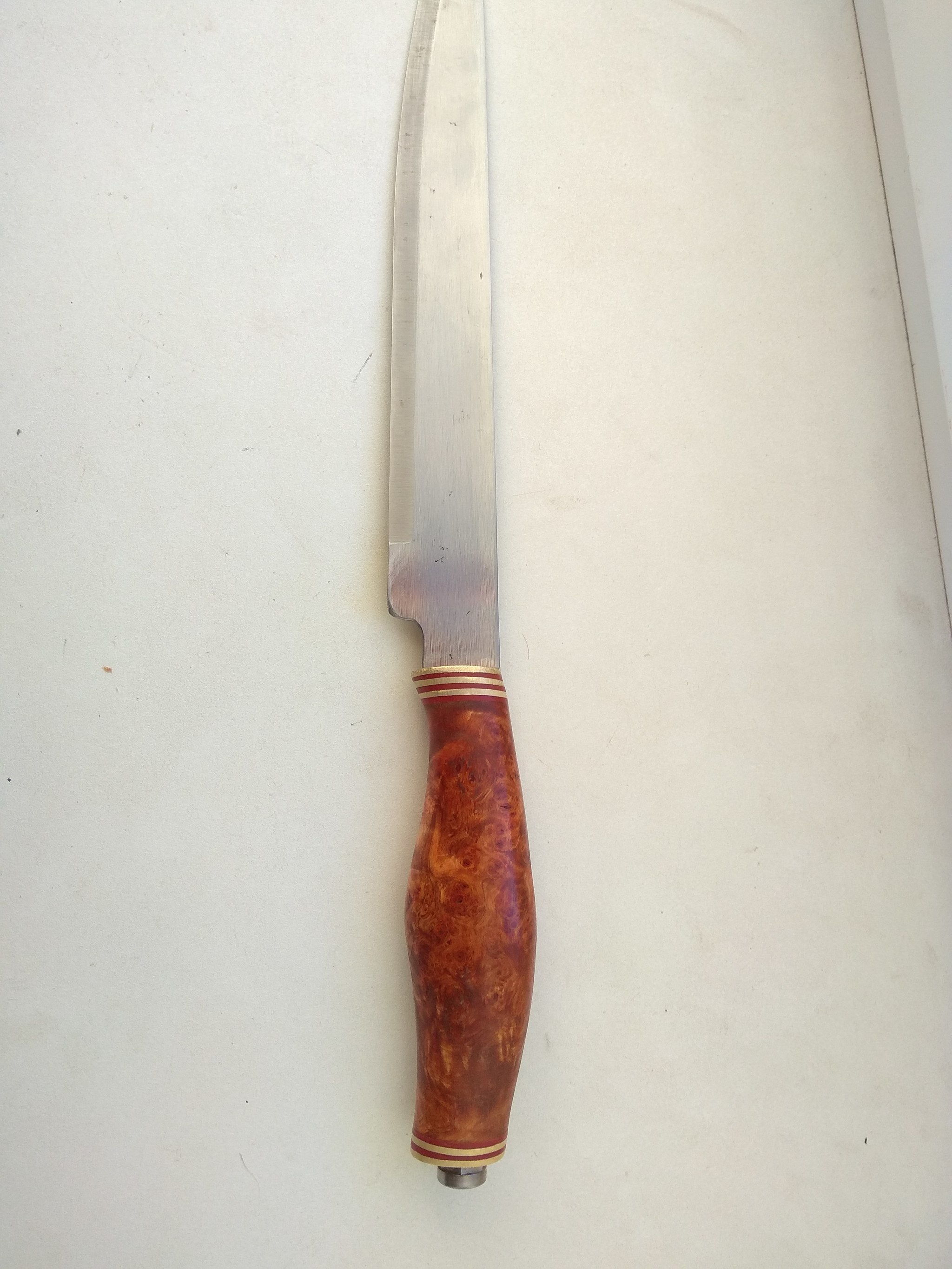 Birch knife - My, Knife, Nodule, Needlework with process, Knife making, Longpost, Manufacturing